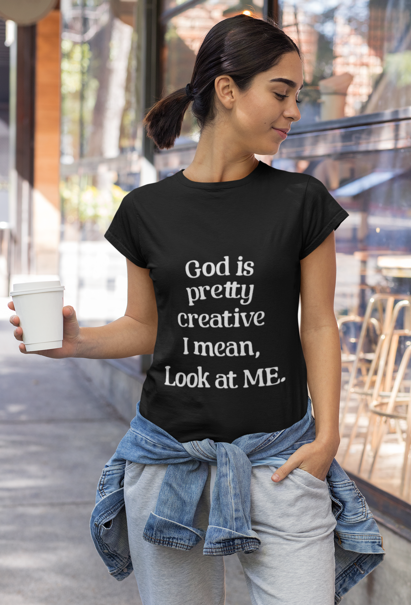 Creative Confidence T-Shirt - 'God is Pretty Creative' Quote - Perfect Gift for Women